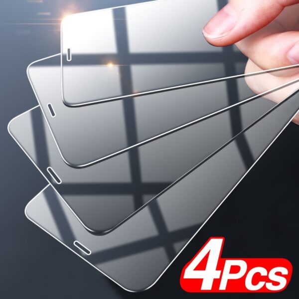 4Pcs Full Cover Tempered Glass For iPhone 12 Pro Max