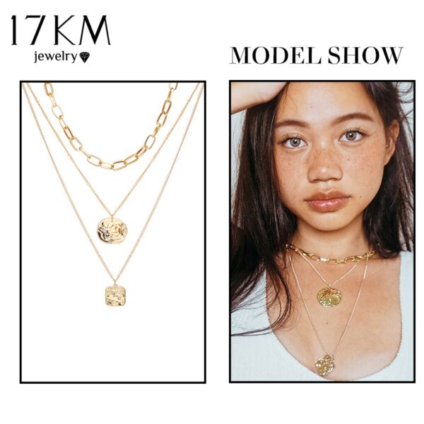 17KM Bohemian Gold Necklaces For Women