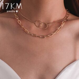 17KM Bohemian Gold Necklaces For Women