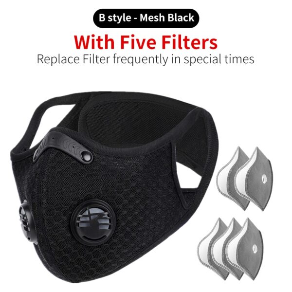 WEST BIKING Sport Face Mask Activated Carbon Filter Dust Mask