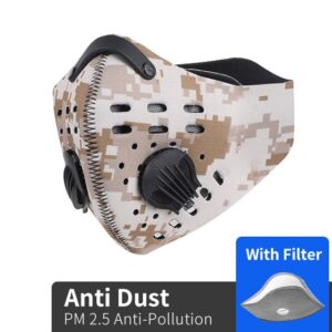 WEST BIKING Sport Face Mask Activated Carbon Filter Dust Mask