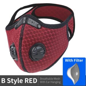 WEST BIKING Sport Face Mask Activated Carbon Filter Dust Mask