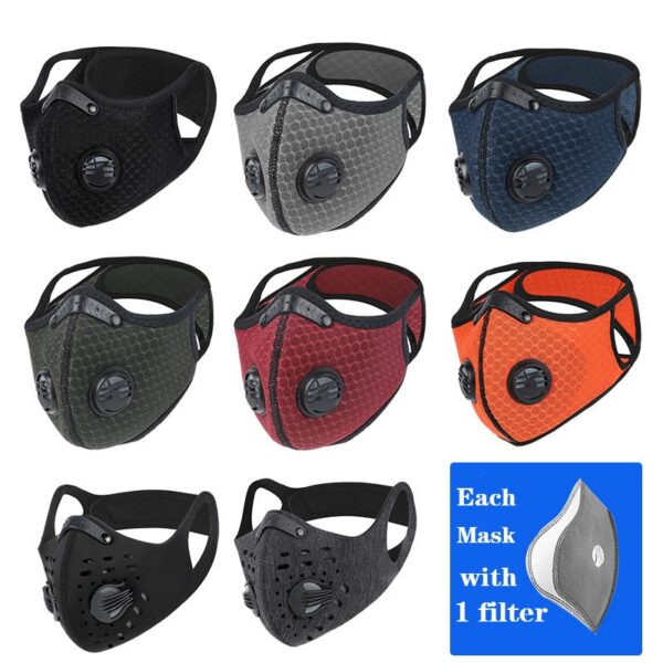 WEST BIKING Sport Face Mask Activated Carbon Filter Dust Mask