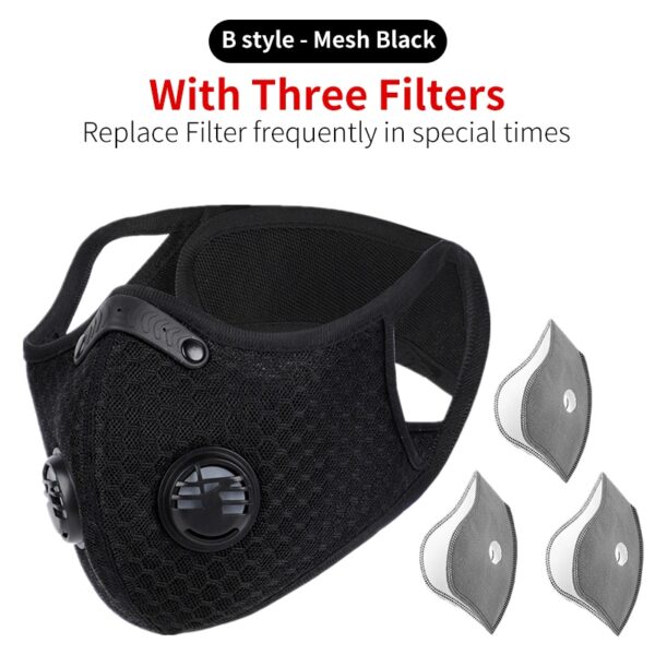 WEST BIKING Sport Face Mask Activated Carbon Filter Dust Mask