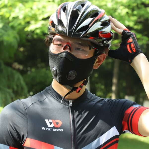 WEST BIKING Sport Face Mask Activated Carbon Filter Dust Mask