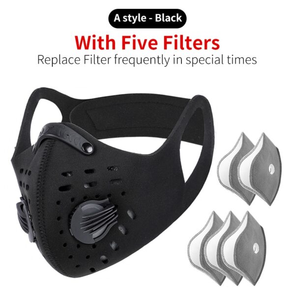 WEST BIKING Sport Face Mask Activated Carbon Filter Dust Mask