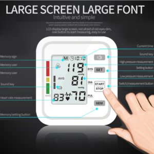 Automatic Upper Arm Electronic Blood Pressure Monitor