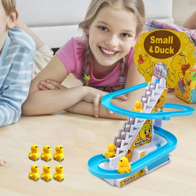 Jouet Électrique Canards Escaladeur - Circuit à Billes Musical - Pour Enfants Curieux !